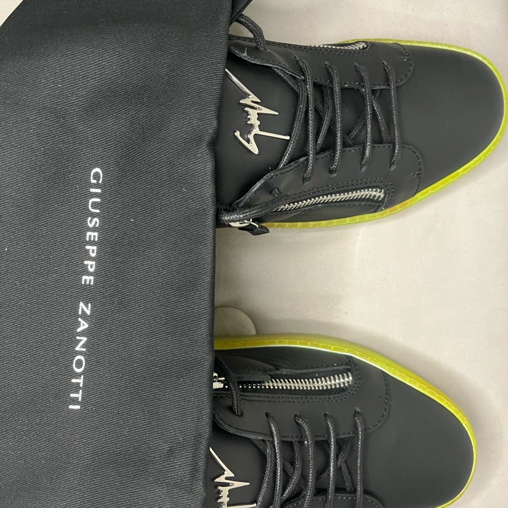 giuseppe zanotti black and yellow sneakers - Picture 4 of 7